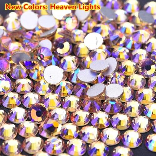 1440pcs New Colors strasssteine Rhinestone Non Hotfix Heaven Light Non Hot Fix crystal Rhinestones Nail Strass Stones