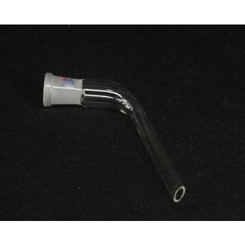 19/26 Joint Distilling Glass Adapter 105 Degree Bend with Straight Tube Labware