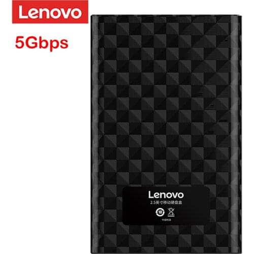 Lenovo 5Gbps USB3.0 External SSD Hard Disk Box Adapter 2.5 inch SATA Mechanical Solid State Hard Drive for PC Notebook laptop