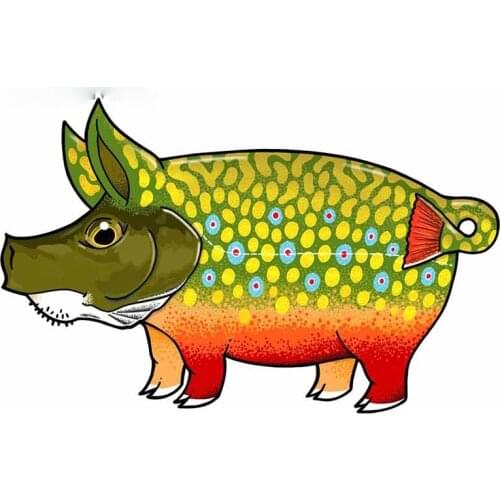 Car Stickers, Motorcycle Decals for Trout Decorative Accessories,to Cover Scratches Sunscreen Waterproof PVC.13cm X 8cm