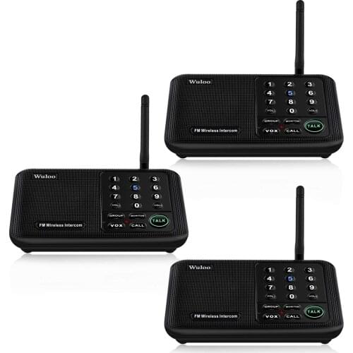 Wuloo Intercoms Wireless for Home House Business Office 5280 Feet Range, Room to Room Intercom Home Communication System