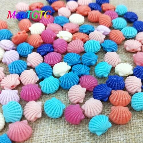 13x15mm Scallop Shape Coral Beads For Jewelry Making Necklace Bracelet Mixed Color Coral Beads DIY Accessories Wholesale