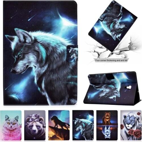 Tablet Cover For Samsung Galaxy Tab A 10.5 2018 Case T590 T595 Wolf Fox Animal Cover For Samsung Tab A A2 10 5 Case Coque 2018