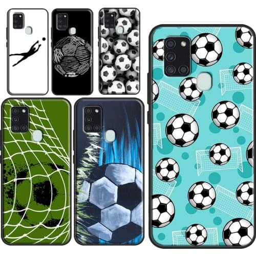 Football Soccer Ball Case For Samsung A71 A51 A31 A41 A11 A10 A02 S A30 A50 A70 A21S A20e A12 A32 A42 A52 A72