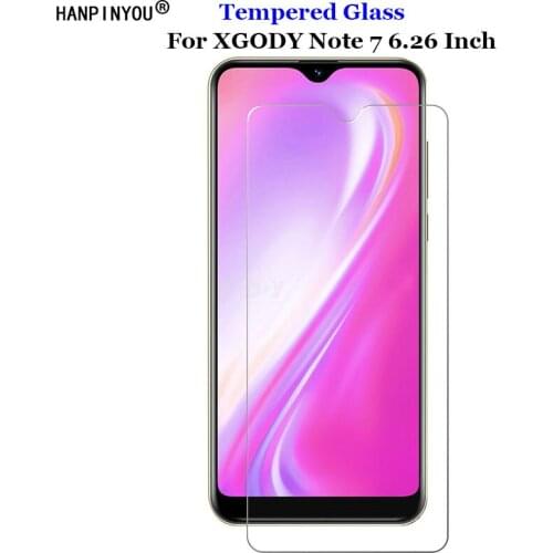 For XGODY note 7 note7 6.26" Tempered Glass 9H 2.5D Premium Screen Protector Protection Film