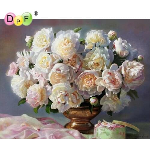 DPF DIY Diamond Embroidered Brown vase Pattern Diamond Painting Rhinestone Picture Diamond Mosaic Cross Stitch gift painting