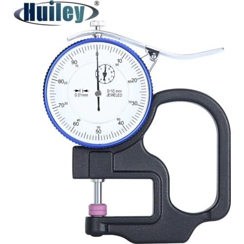 Flat Head Ceramics Thickness Gauge Micrometer Percentage 0.001 mm High Precision Pointer Caliper Gauge Measuring Film Paper