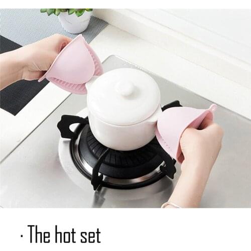Kitchen Anti-hot clip Anti-scald Silicone Clip Cute Against Hot Kitchen Bowl Clip For oven Microwave oven Latest