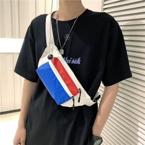 2021 New Fashion Crossbody Bag Chest Bags Unisex Belt Waist Pack Waterproof Outdoor Cigarette Phone Pouch Men Hip Fanny Pack