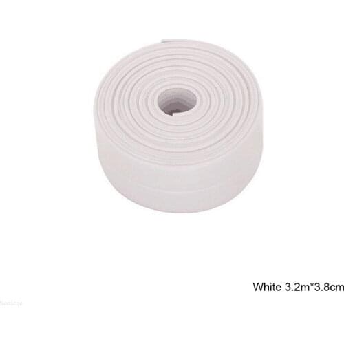 3.8cm*.3m PVC Self-adhesive Wall Sealing Tape Corner Stickers Dust Sealing Strip Home Kitchen Bathroom Supper Fix Tape 3