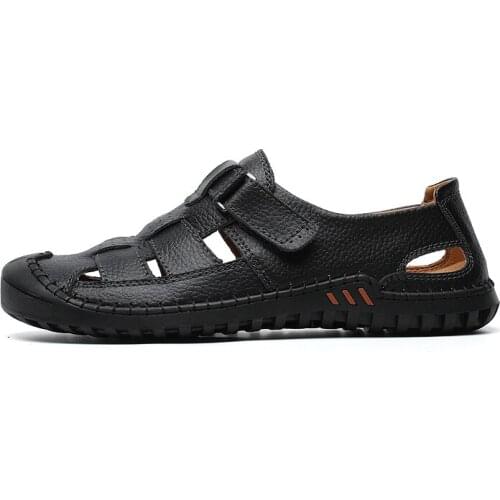 Slip-on slippers sandales scarpe 39 walking leisure zapatos rubber autumn sapato comfort casual sandal masculino stone mens man