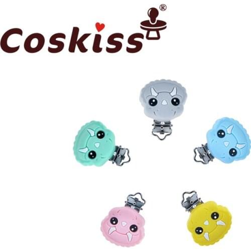 Coskiss Unicorn Shape Silicone Baby Teether 20pcs Teething Pacifier Baby Clip Care Baby Dummy Clip Care Pendant