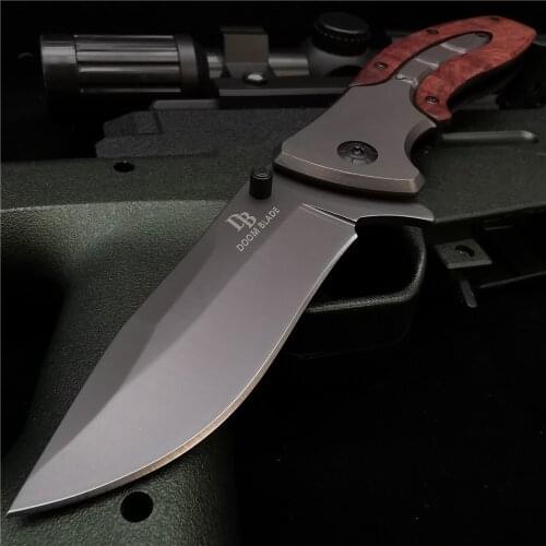 20CM (7.8') 58HRC Folding Knife Pipe Cutter Pocket Knives Portable 8Cr18Mov high-intensity camping self-defense survival knifes
