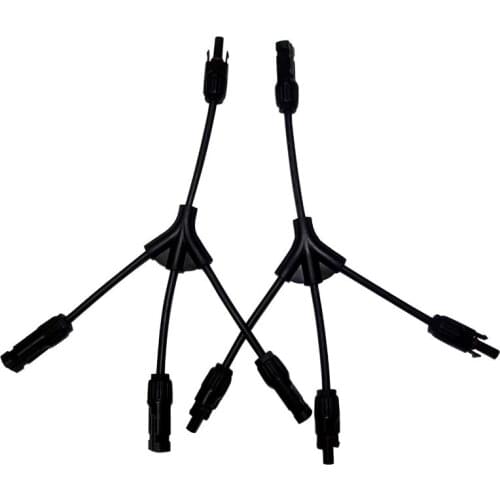 IP68 Solar Panel Connector 1 To 3 Y Branch Connector Solar Panels Are Used In Parallel for Micro Inverters
