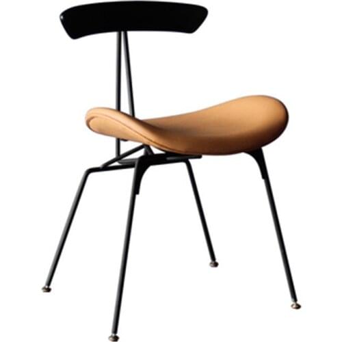 Household Light Luxury Dining Chair Iron Art Bar Chair Simple Attic Bar Stool Industrial Wind Ant Chair Furniture Single Chair