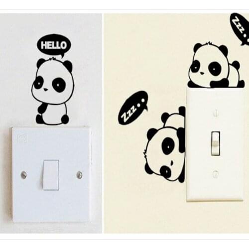 Creative DIY Switch Wall Stickers Kids Room Decal Home Decor Animals Sticker Children Baby Bedroom Decoration Accessories