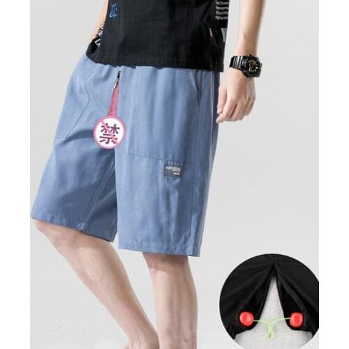 Outdoor Sex Pants Men Tear Away Zippers Shorts Sexy Mens Summer Casual Male Trousers Clothes Sexual Erotic Outwear Bottoms