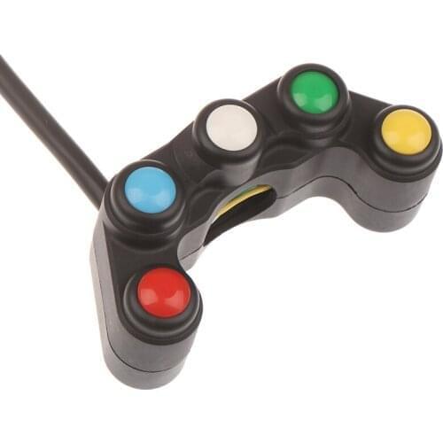 Universal 5 button Array Motorcycle Switches Race Bikes 22mm Handlebar Switches Assembly Handle bar switch