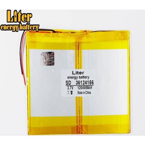 Tablet PC battery capacity 36124156 3.7V 12000mA Universal Li-ion battery for tablet pc 7 inch 8 inch 9inch 10inch 11 inch