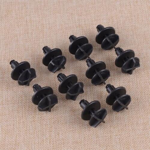CITALL 10pcs Plastic Bumper Clips Fender Liner Wheel Arch Radiator Grille Shield Push-Type Retainer W716510S300 Fit For Ford