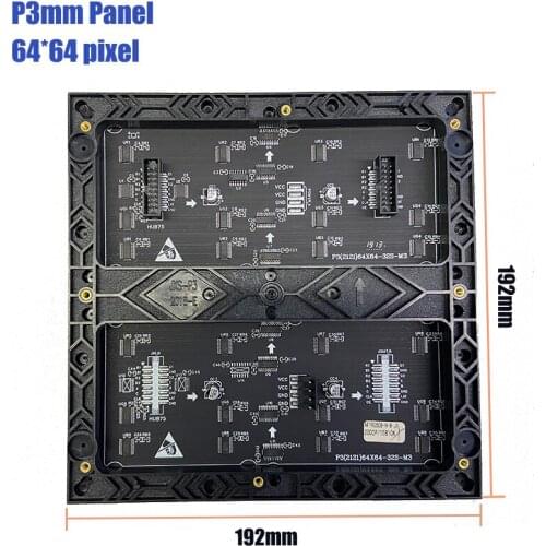 64x64 Indoor RGB HD P3 Indoor LED Module Video Wall High Quality P2.5 P3 P4 P5 P6 P7.62 P8 P10 RGB Module Full Color Led Display