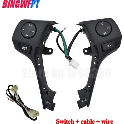 84250-02560 Buttons Bluetooth Phone Steering Wheel Audio Control Button For TOYOTA Corolla RAV4 2014 2015 Car Styling