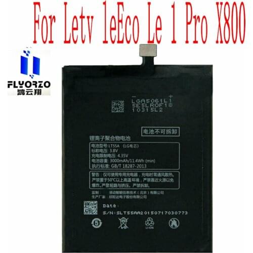 100% Brand new High Quality 3000mAh LT55A Battery For Letv leEco Le 1 Pro X800 Mobile Phone