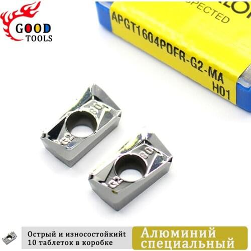 APGT1604 PDFR G2 MA H01 Aluminum Cutter Blade APGT 1604 Milling Insert Cutting Tool Turning Tool CNC Tools AL +TIN Alloy wood