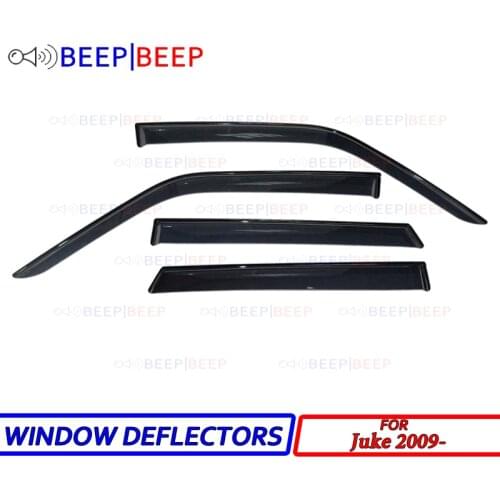 For Nissan Juke 2009- car window deflectors wind deflector sun guard rain vent visor cover trim car styling accessories