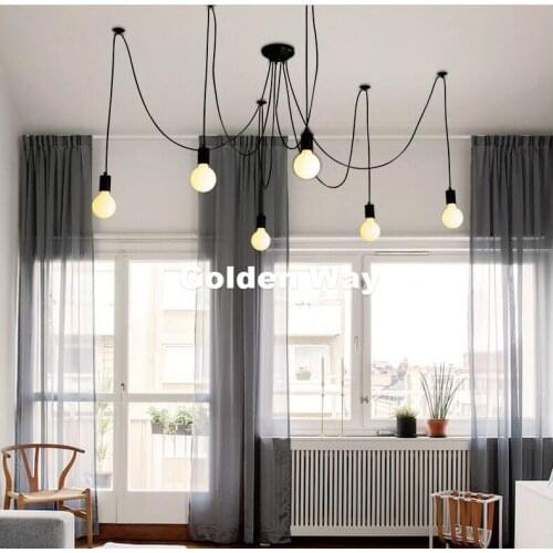 Free Shipping Black Color Multi Ceiling Rose Pendant Light Ceiling Canopy Vintage Ceiling Plate Base Lamp DIY Bulb Not Included