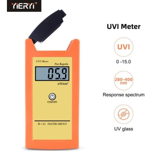 Yieryi Digital UVI Meter ± 10% REF. NIST High Precision Sun Index Tester UVI Ultraviolet Intensity Photometric Measurement Tool