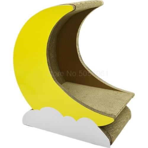 Moon corrugated cat toy cat scratch board cat claw board cat litter