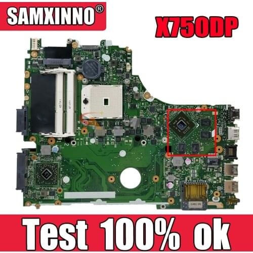 Akemy X750DP Laptop motherboard for ASUS K550DP X550DP K550D X550D original mainboard LVDS