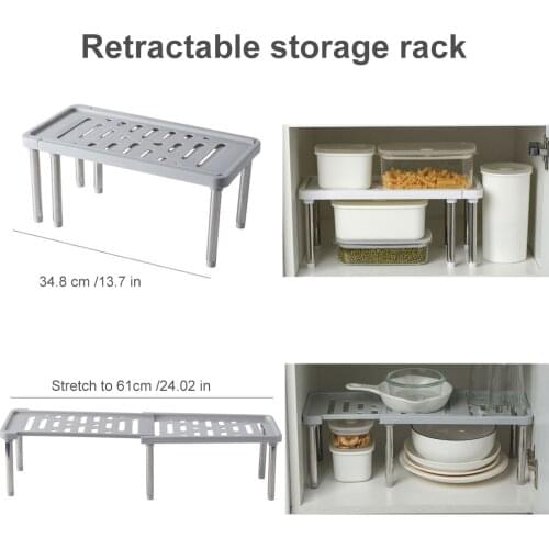 Multifunctional Kitchen Storage Rack Detachable Dishes Bathroom Shelf Accessories Retractable Layered Capacity Seasoning