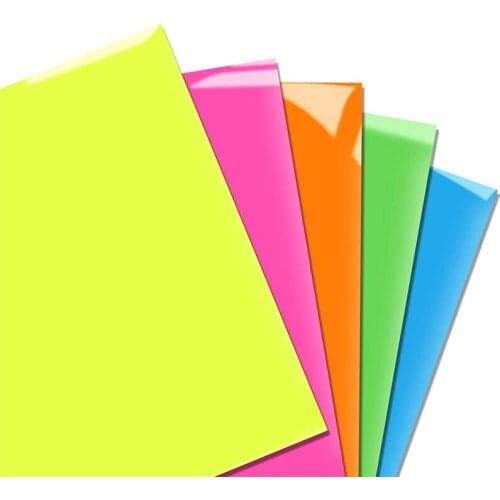 Neon PU Heat Transfer Vinyl HTV Bundle For T Shirts,Jacket,DIY Your Own Clothes,12X10 Inch,5 Pcs(Multicolor)