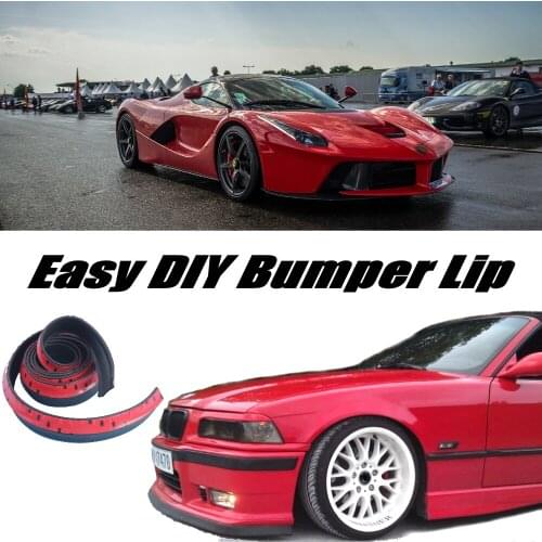 NOVOVISU Bumper Lip Deflector Lips For Ferrari LaFerrari Front Spoiler Skirt For Tuning Car View / Body Kit / Strip