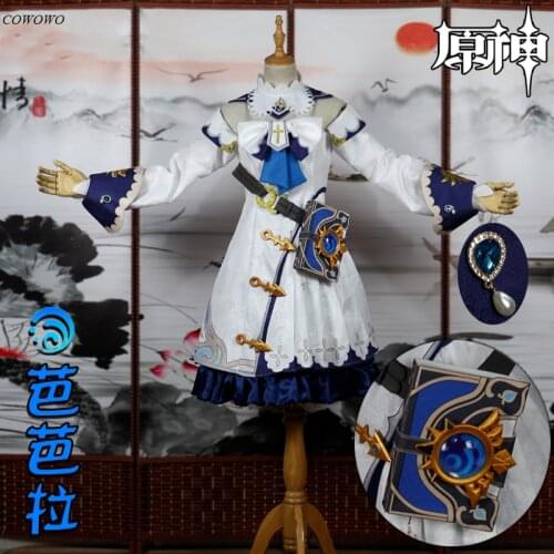 [Customized] Anime! Genshin Impact Barbara Game Suit Sweet Lovely Princess Dress Uniform Cosplay Costume Halloween Party Outfit