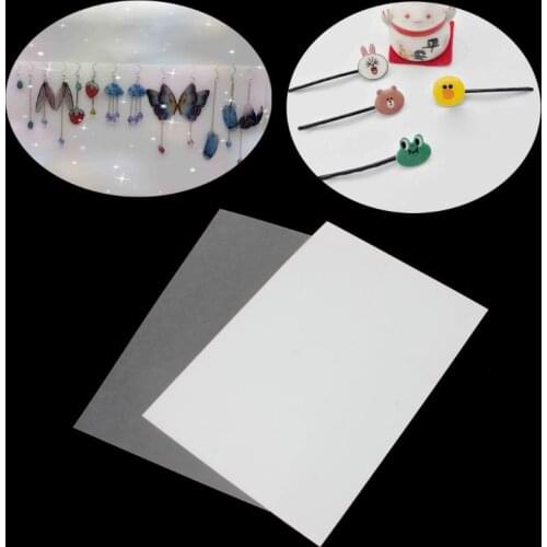 Blank Heat Shrink Magic Paper Sheet Art Design For Jewelry Making Use On Printer MXME