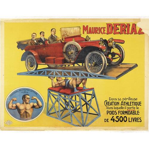 Switzerland Circus Ads Maurice Deriaz Creation athletique Classic Canvas Paintings Vintage Wall Posters Stickers Home Decor Gift