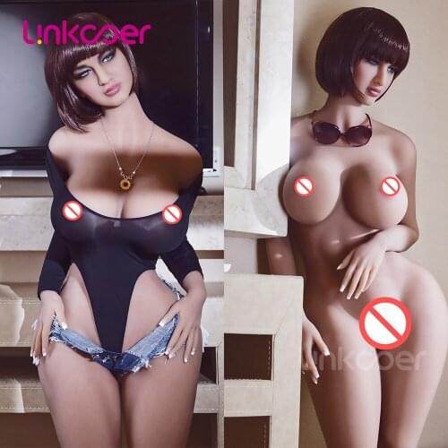 Linkooer 163cm Silicone Sex Dolls Big Boobs Sexy Ass Pretty TPE Vagina Lifelike Oral Muscle Adult Love Doll Sexy Toys 3 Holes