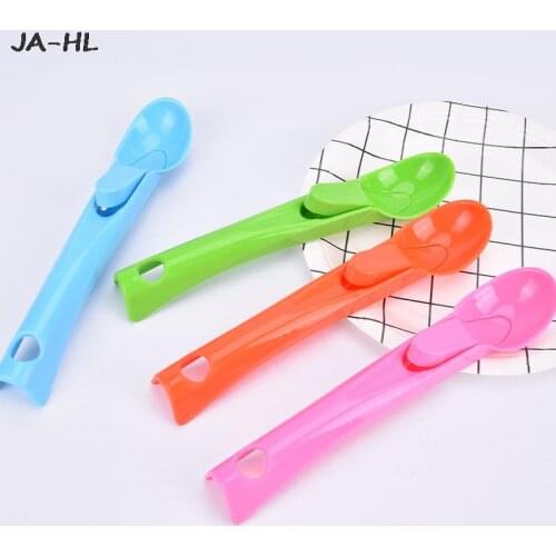 1 pcs Colorful Ice Cream Scoop Digger Non-Stick Fruit Ice Ball Maker Watermelon Ice Cream Spoon
