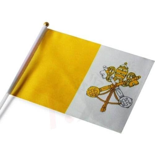 14 * 21 cm Vatican hand signal waving flag small banner flags