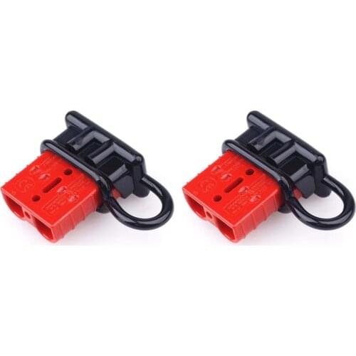 2Pcs 50A 600V Charge Plug Quick Connector Kit Battery Trailer Electrical Power Cables Connectors