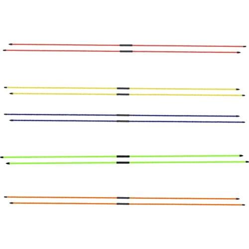 2pcs Golf Direction Indicator Golf Alignment Sticks Posture Corrector Training Aid Rods Fiberglass Portable Rod