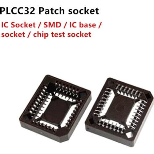 5pcs PLCC32 IC Socket connector PLCC32 Socket Adapter 32 Pin Converter connector