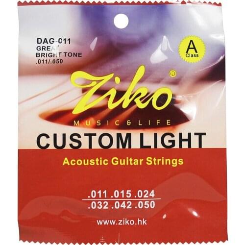 6 Strings/Set Ziko Dag Acoustic Guitar Strings Musical Instruments Acoustic Guitar String Guitar Parts