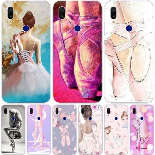 Ballet Dancer Art Girl Silicone Case for Xiaomi Redmi K20 5X 6X Play A1 A2 8 Lite 7A 6A S2 Y2 Y3 Note 4X 5 6 7 Pro F1 Soft Cover