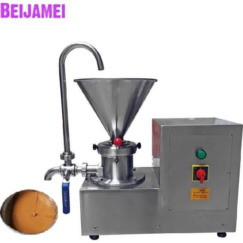 BEIJAMEI Factory Small Commercial Colloid Mill Peanut Butter Making Machine Electric Chili Sauce Grinding Machine