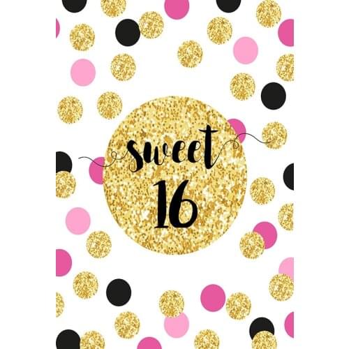 Age-coming celebration photo backgrounds fabric girls 16th birthday photo backdrops for photographer studio backdrops lv-1823