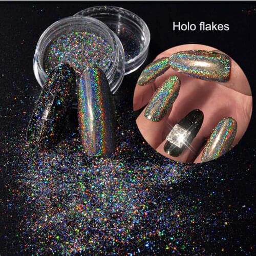 GALAXY HOLO flakes holographic powder, holographic pigment, holographic glitter, laser nail sequins for nail art -1g 5g 10g 50g